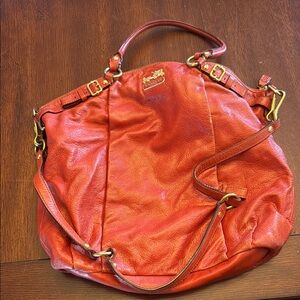 Coach Red Leather Women's Bag
